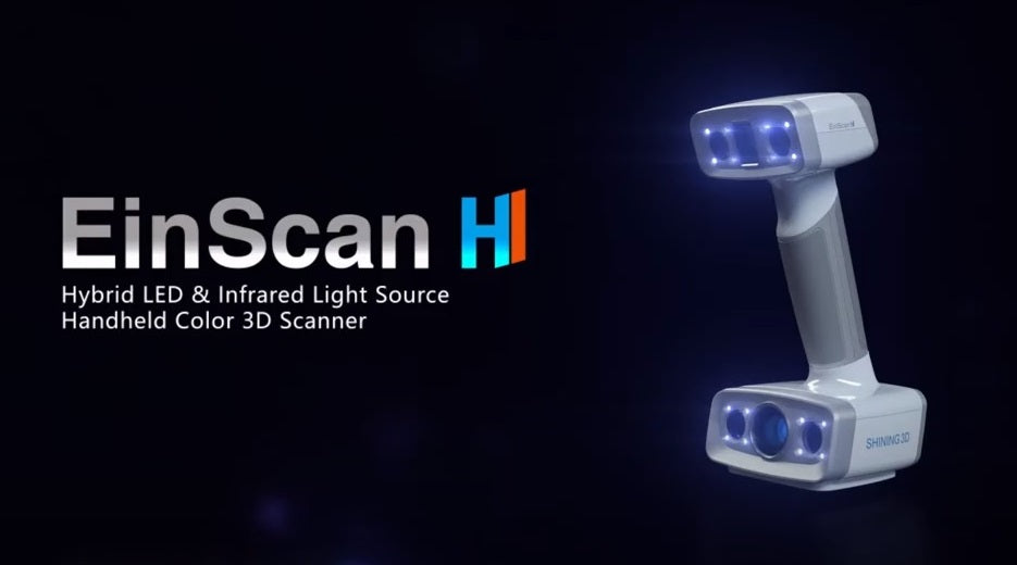 EinScan H - Hybrid LED & Infrared Light Source Handheld Colour 3D Scanner
